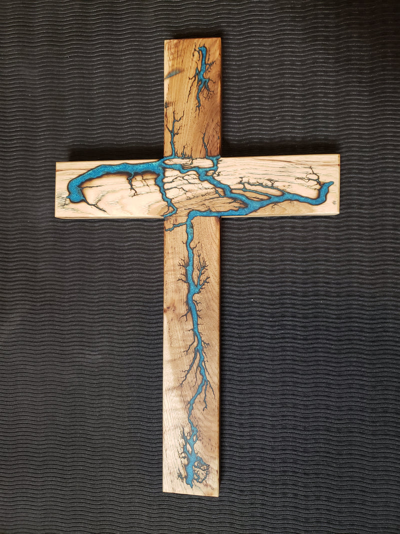 Wall Hanging Crosses - Lighter Wood