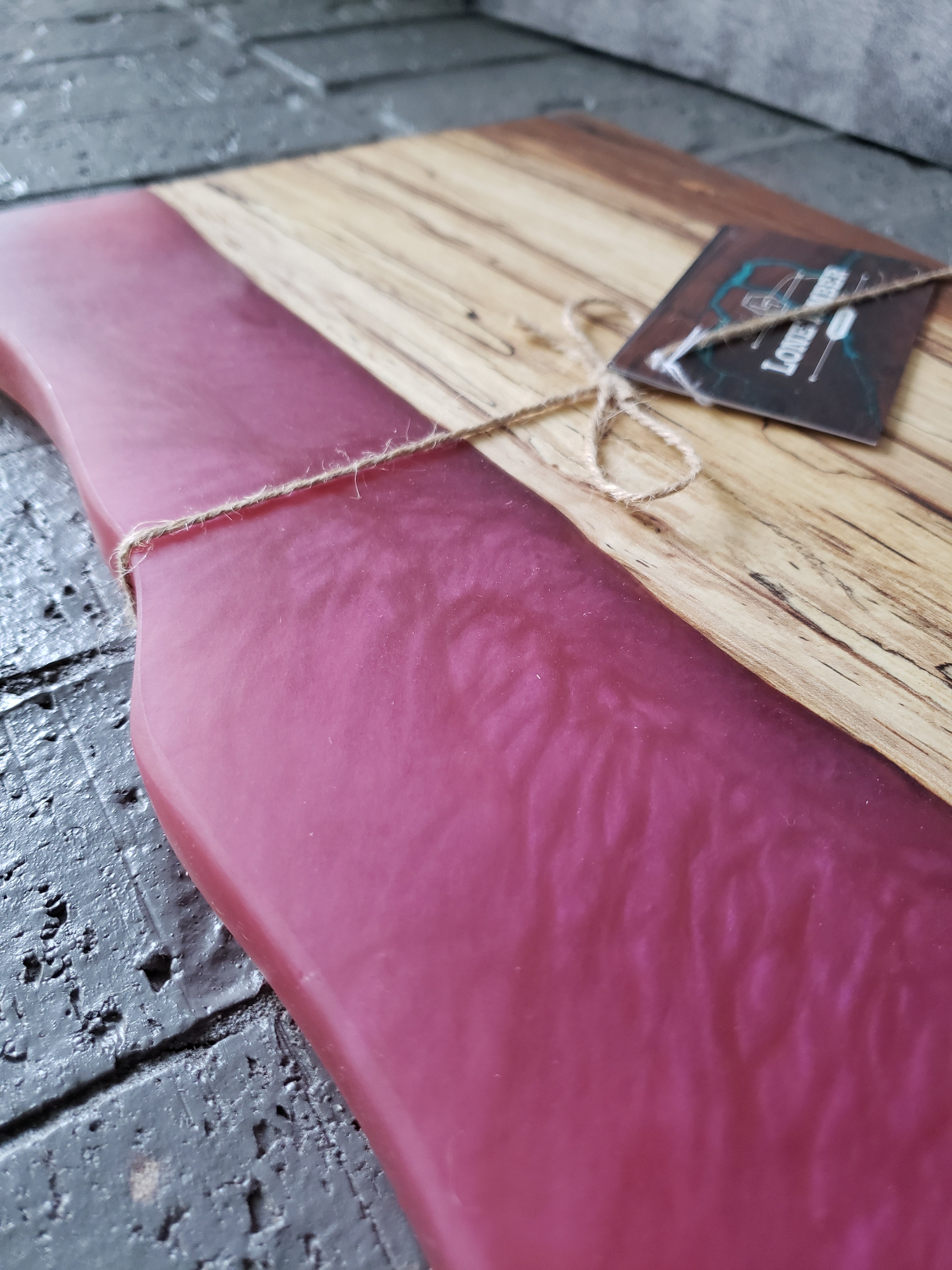 Mystery Wood Charcuterie Board in Pink